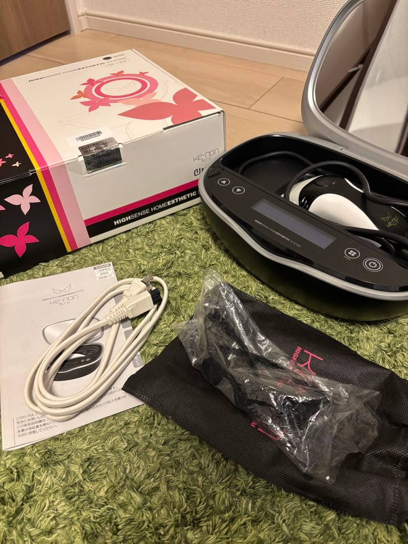 脱毛器 ケノン エムテックKE-NON 日本製 髭 VIO 黒 ブラック 8.6