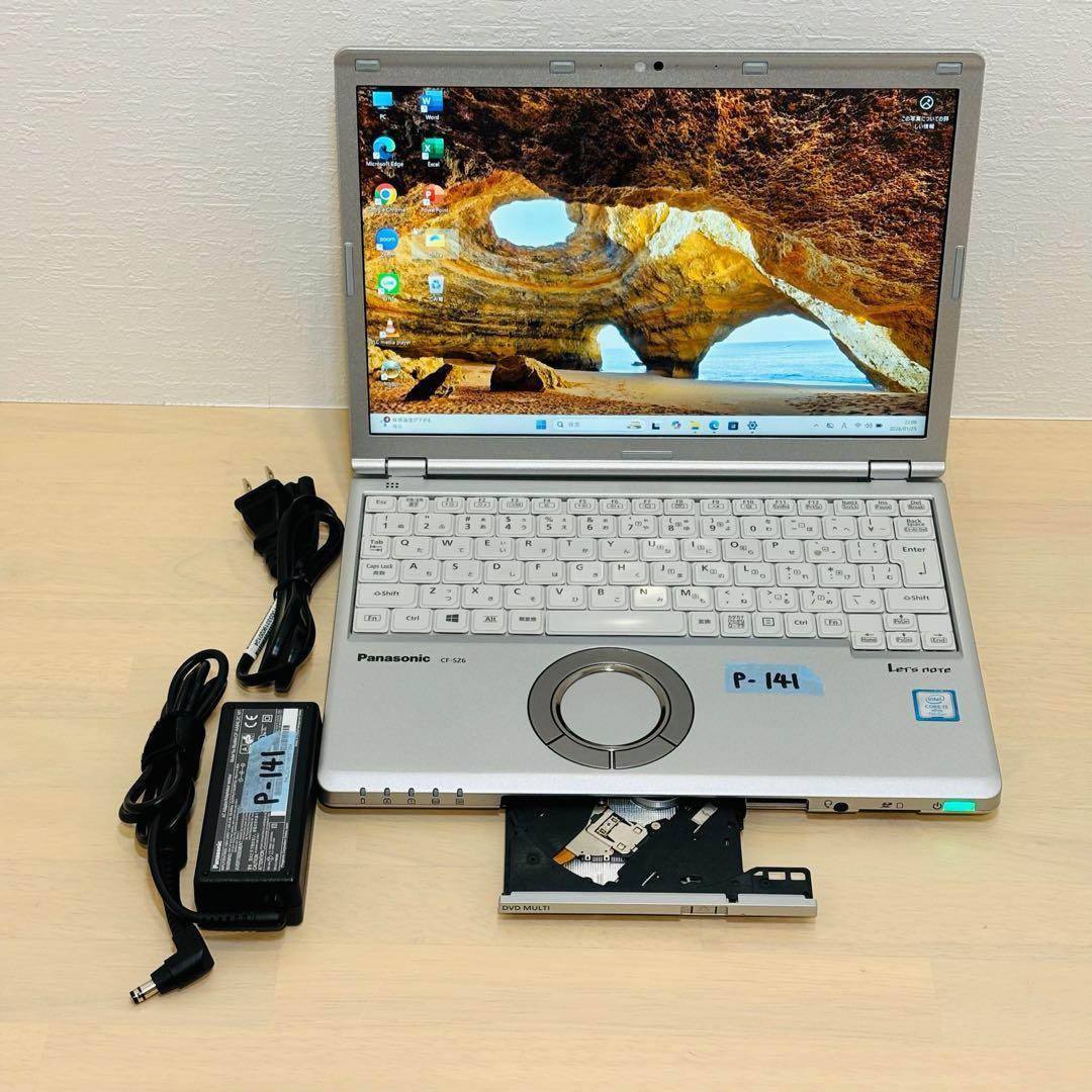 レッツノート PC Windows11 SSD DVD オフィス付き P-141 - メルカリ