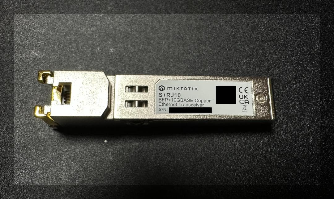 新品 MikroTik S+RJ10 SFP+ 10G/2.5G Marvell - メルカリ