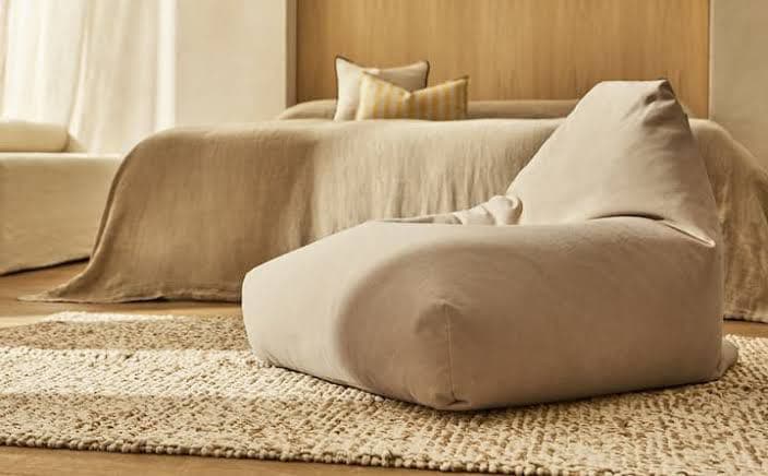 ZARA HOME コットンパフチェア ほぼ未使用超美品 - メルカリ