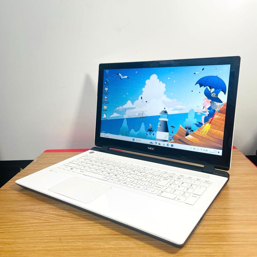 すぐ使える設定済み人気ホワイトSSD256メモリ8ギガカメラwin11オフィス