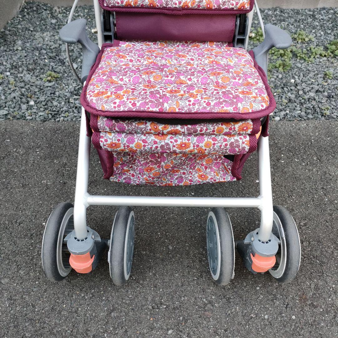 幸和製作所 花柄 シルバーカー テイコブ カゴノアM SLM05 歩行介助