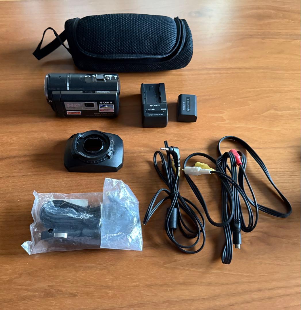 SONY HDR-PJ590V ビデオカメラ ※説明書・リモコン・箱無し hdr-pj590_open.jpg