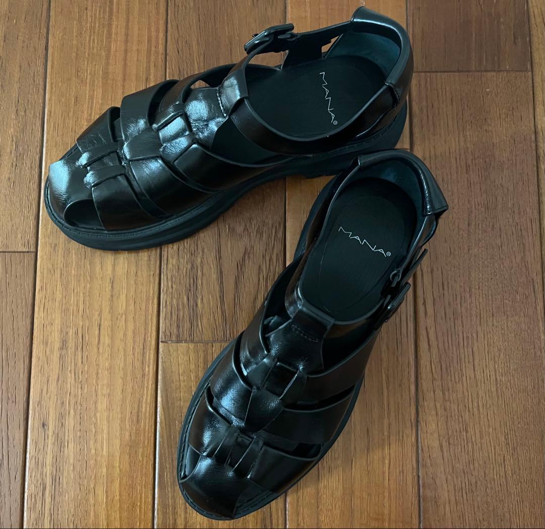 MANA マナ グルカサンダル グルカストラップサンダル 35 23cm 楽天市場】マナ MANA ストラップサンダル レディース 本革 牛革