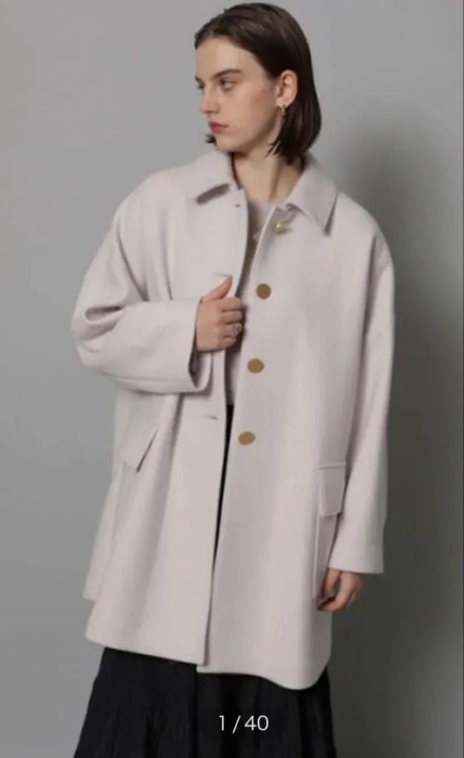 カデュネ ステンカラーメルトンコート - メルカリ