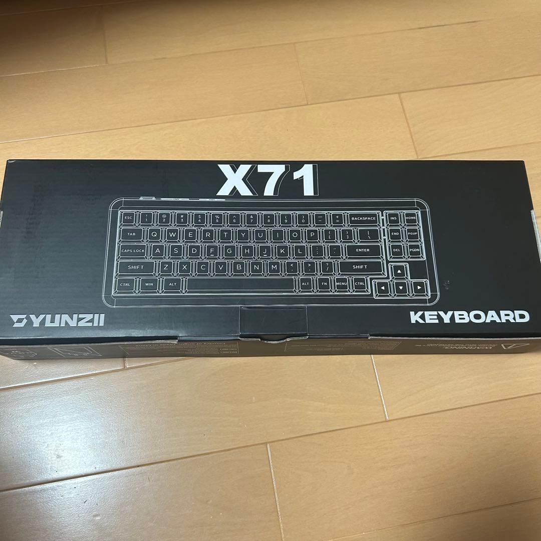 YUNZII X71 クリスタルアイス軸キーボード クリア - キーボード