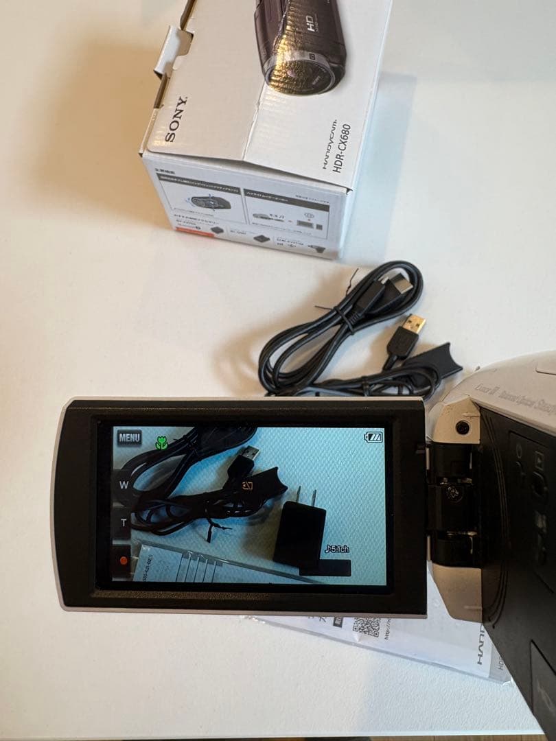 ジャンク SONY ソニー HDR-CX680 ホワイト 2017年製 - メルカリ