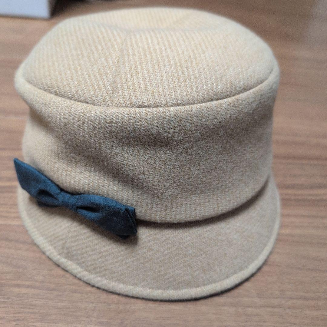 maxim ベージュリボン付きウールハット M - メルカリ