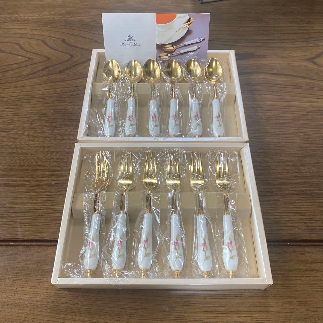 ナルミ　カトラリー　コレクション　金　ティースプーン　デザート　フォーク　12本 楽天市場】カトラリーセット ネットゴールド ナイフ フォーク スプーン