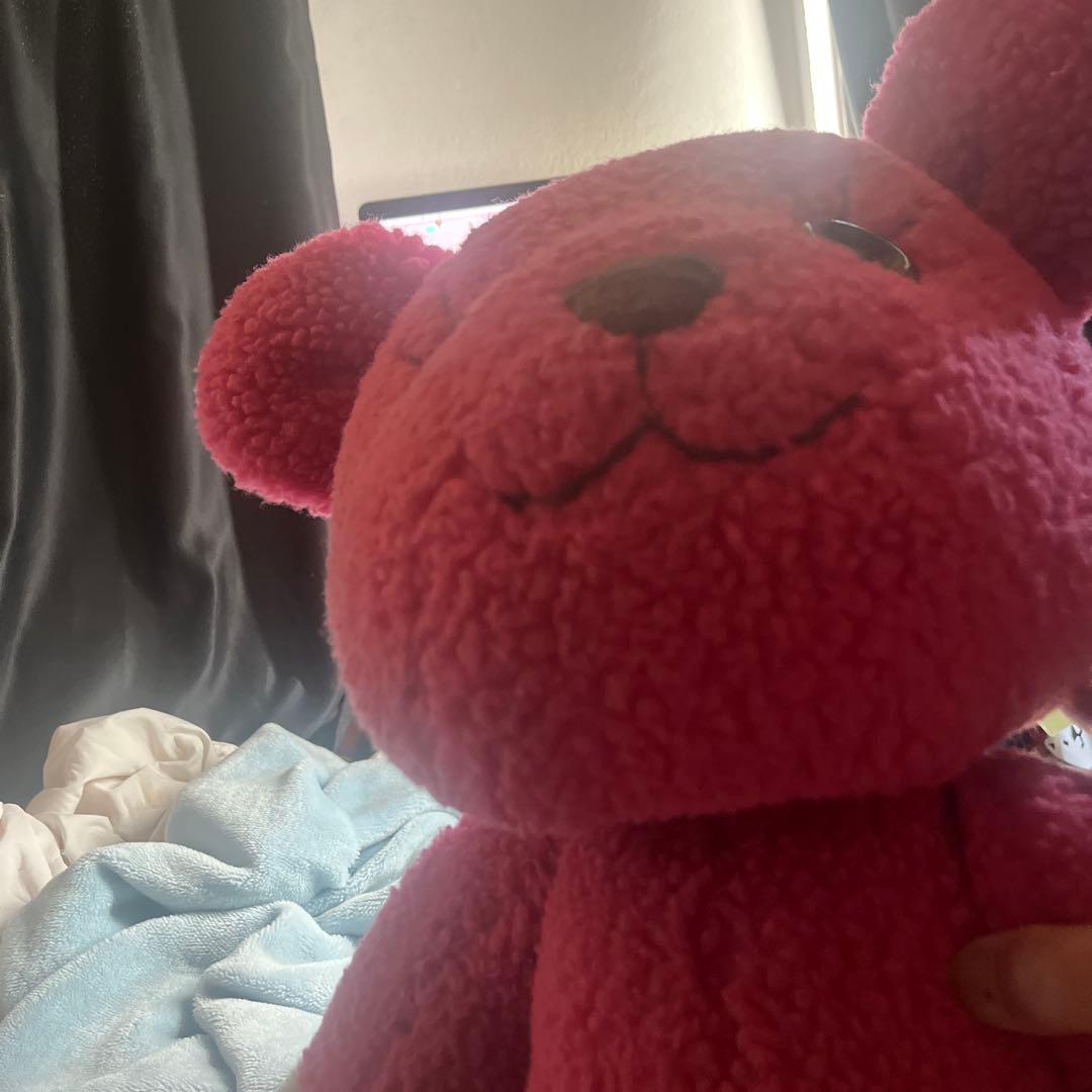 ピンクのクマ型ぬいぐるみ　モモちゃん KAWAII BEAR MoMo(モモ) M - ぬいぐるみメーカーTAKE OFFの公式