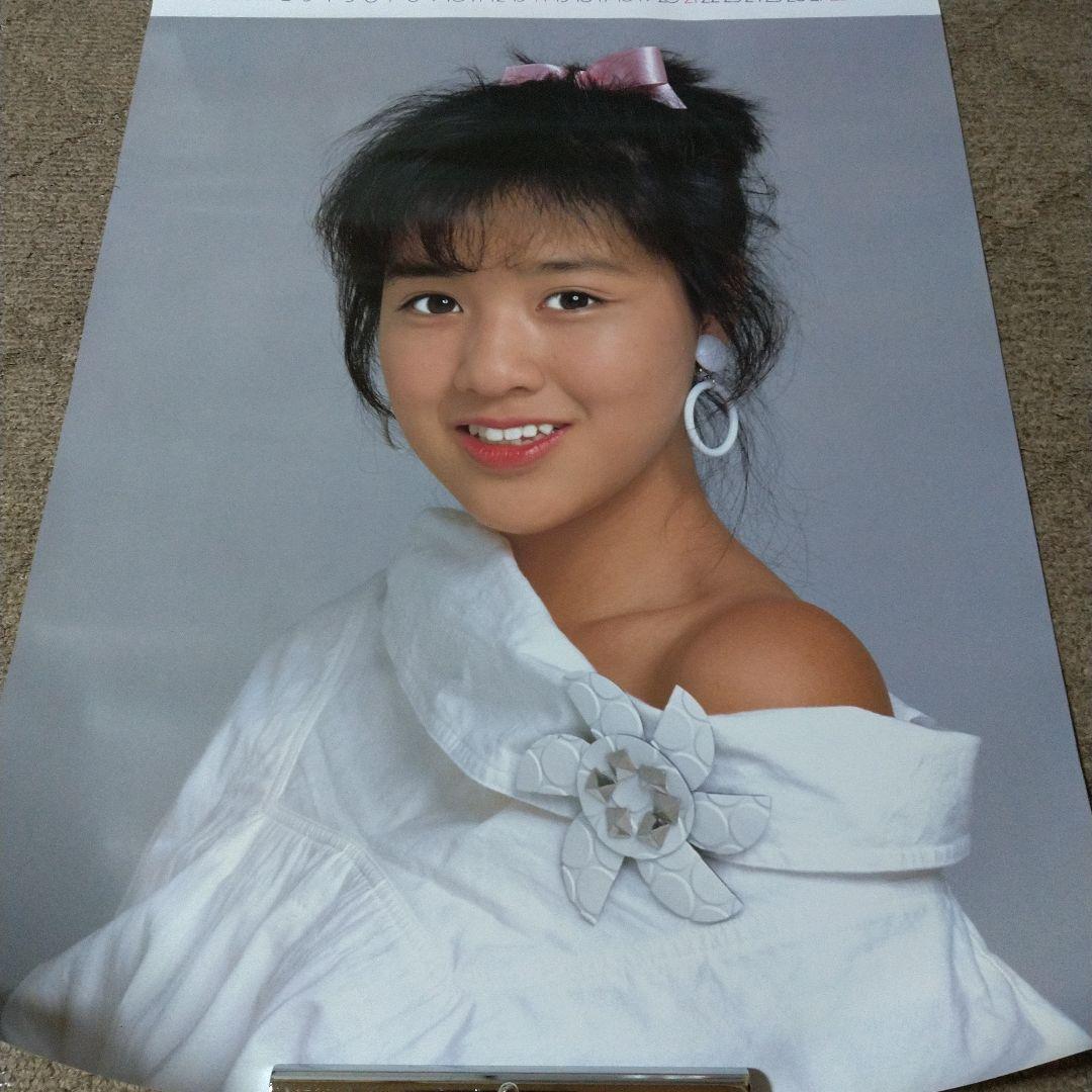 【未開封 希少】菊池桃子さん 大型カレンダー1986年 51.5cmx73cm