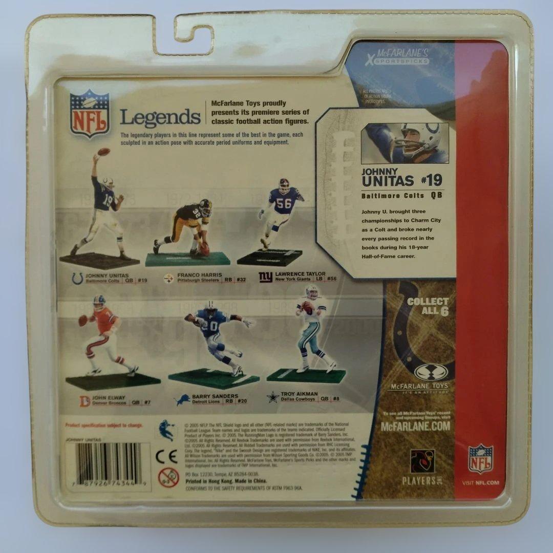 バリアント/未開封品)マクファーレンNFL ジョニー・ユナイタス 2体