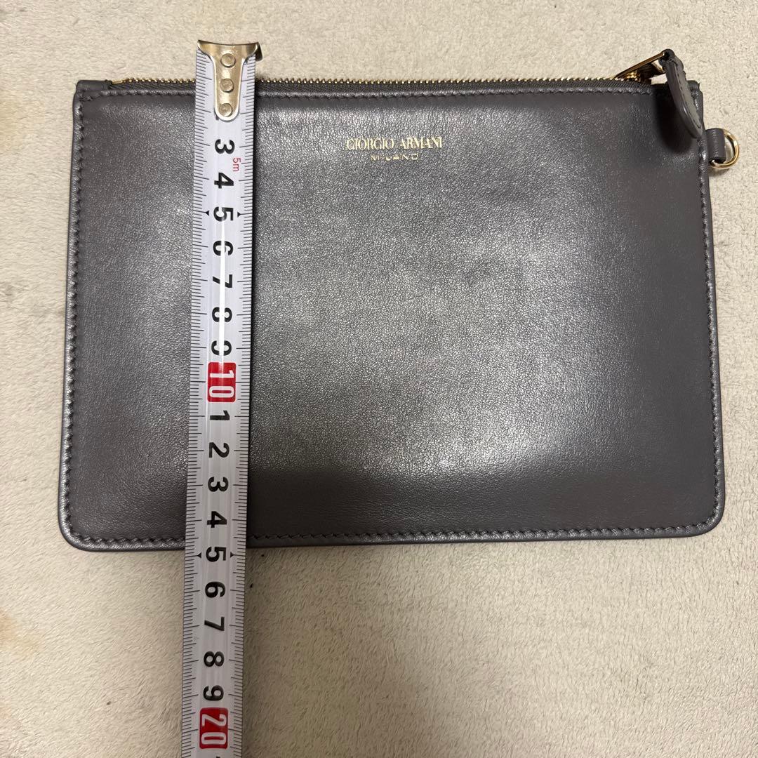 Giorgio Armani レザー トートバッグ ピンクベージュ