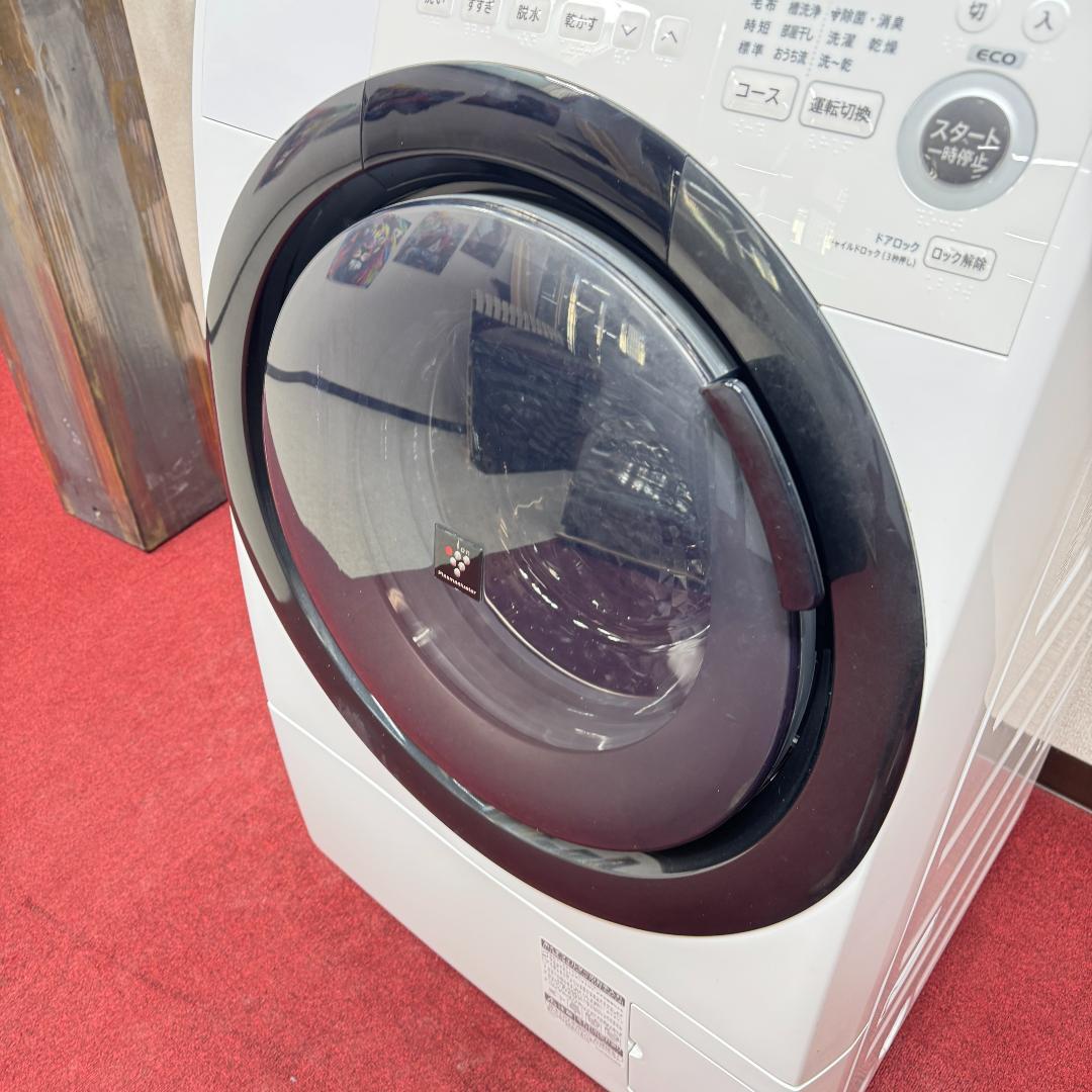 東京23区送料無料 超美品シャープドラム洗濯乾燥機型2021年