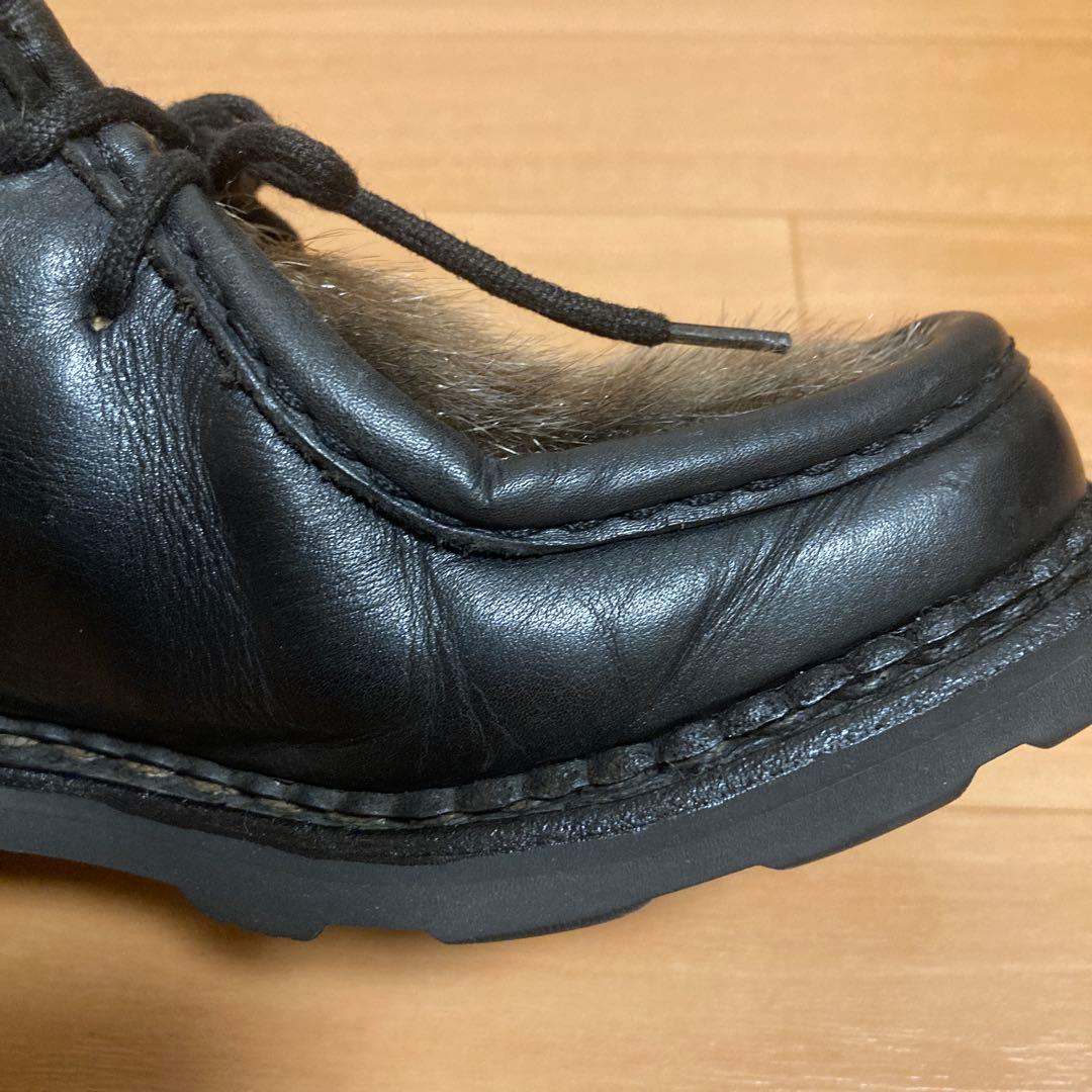 パラブーツ ミカエルフォック アザラシ 黒 uk4 - メルカリ