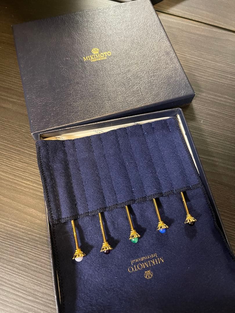 MIKIMOTO 半貴石フルーツピック　5本セット ﾌﾙｰﾂﾃﾞｻﾞｲﾝﾋﾟｯｸｾｯﾄ | マイドイン雑貨