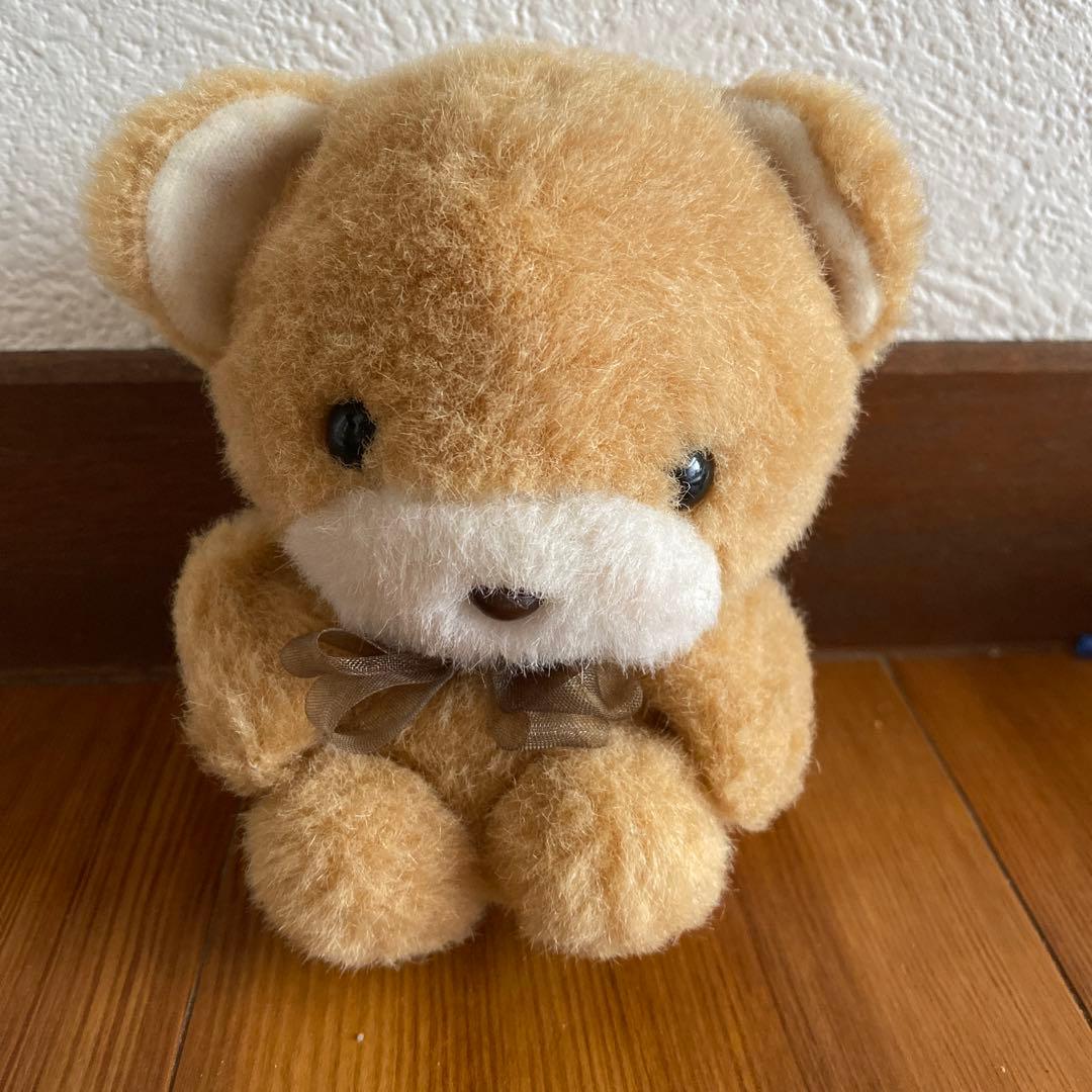 希少、超レア、昭和レトロ サンアロークマぬいぐるみ - メルカリ