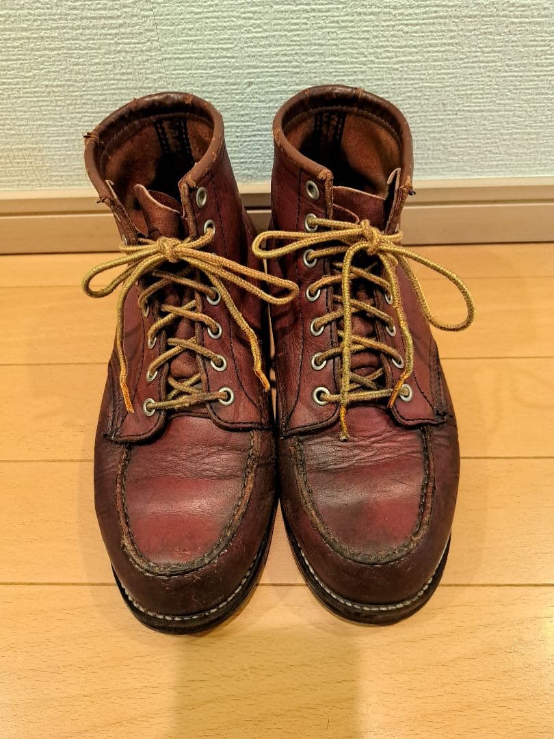 レッドウィング8875アイリッシュセッター犬タグ.赤茶.7.5E.25.5cm