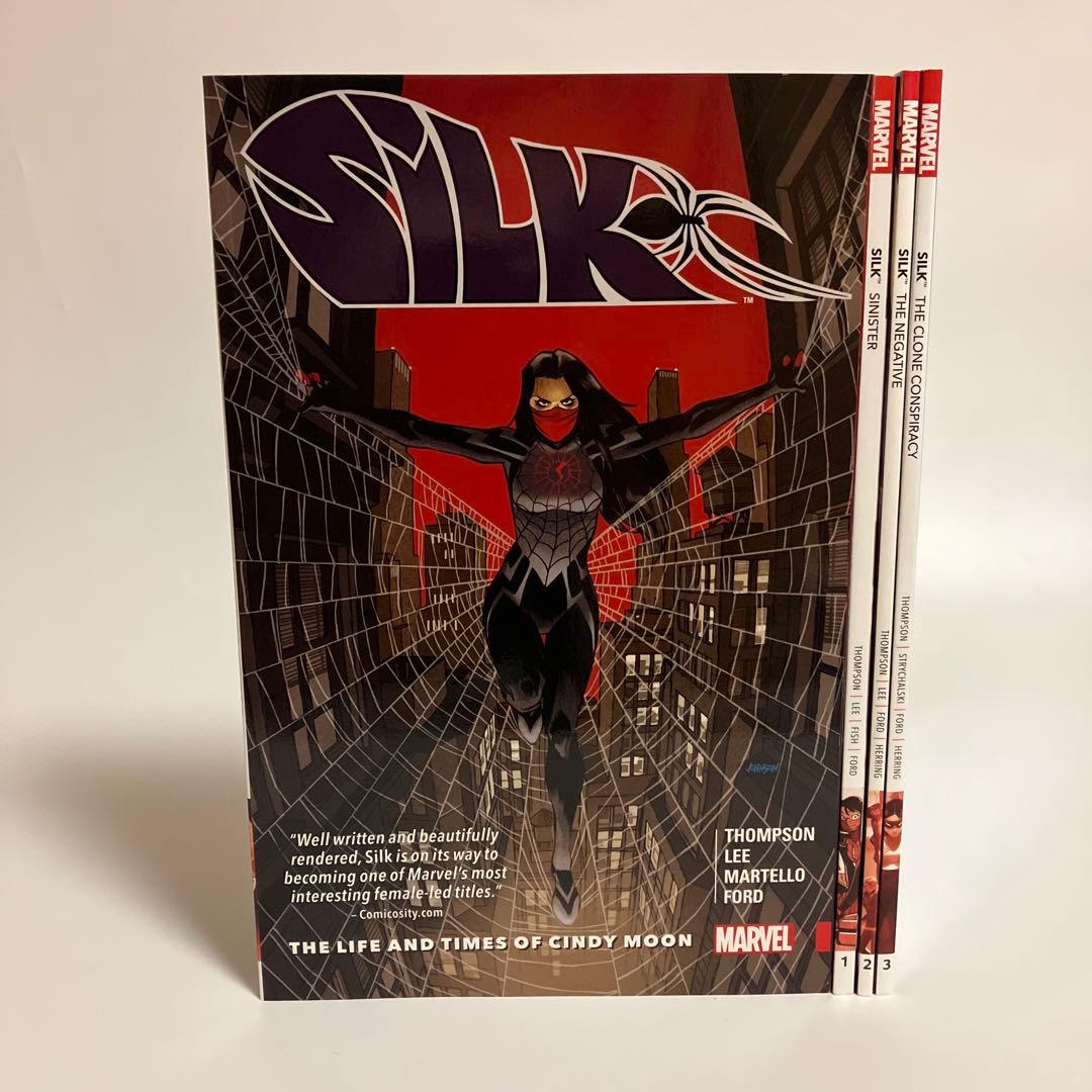 アメコミ・英語　SILK シルク/ シンディ・ムーン　全3巻＋0巻　4冊セット アメコミ・英語 SILK シルク/ シンディ・ムーン 全3巻＋0巻 4冊セット