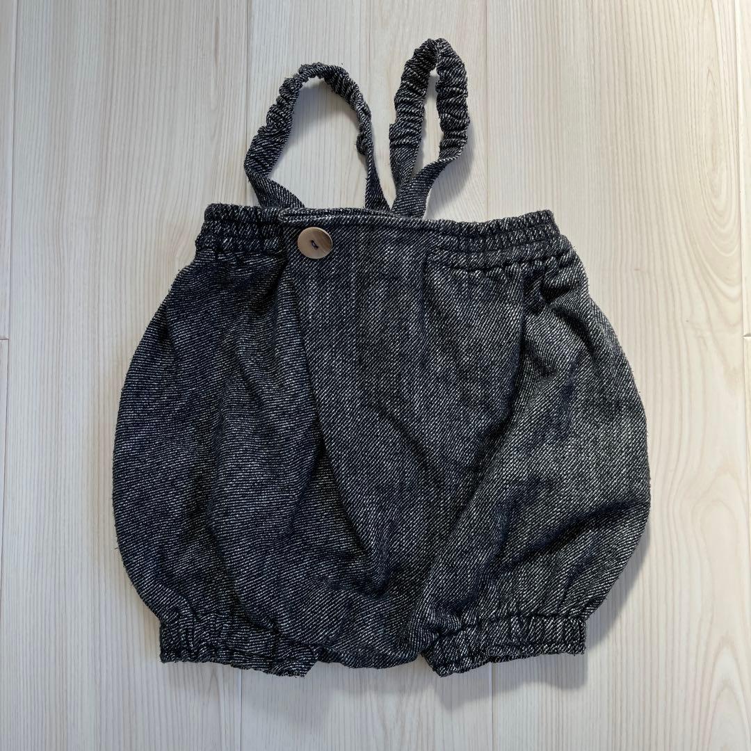 【2Y】HELLO LUPO ブルマ サス付き デニム ロンパース 即納】デニムロンパース | TAMSmuu