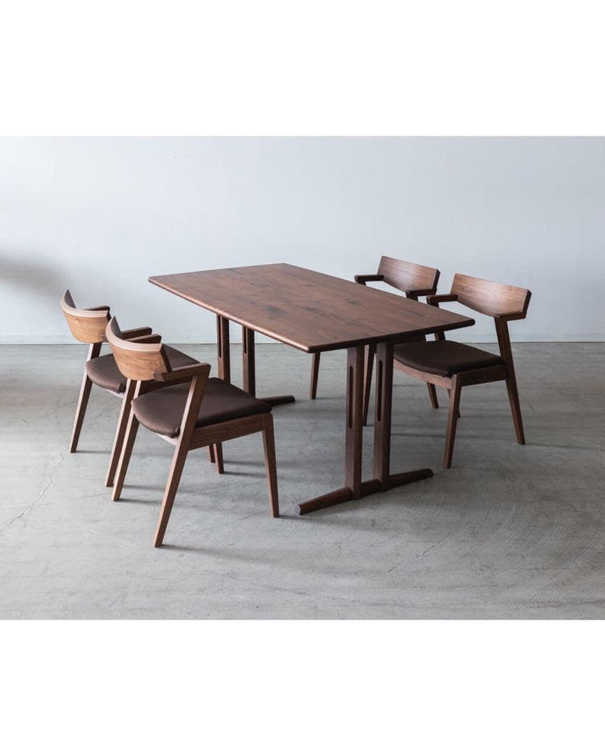 ダイニングチェア ウォールナット カバーリング ウレタン