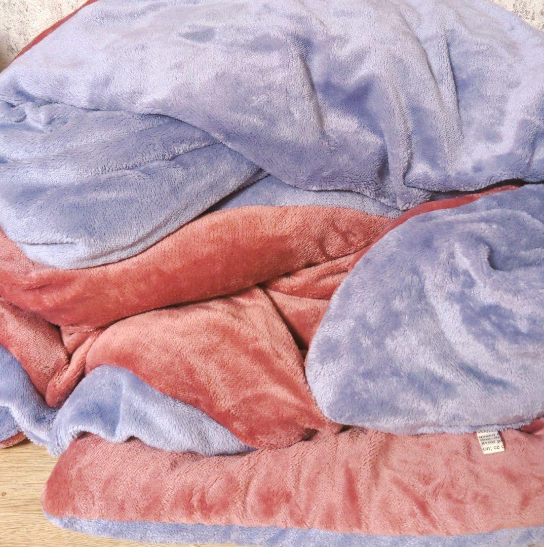 10/31迄★赤字破格❤みかん＊超レア❤超厚手＊極やわ⭐Wボア☆シングルお布団⭐