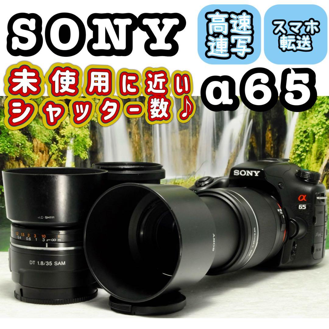 まいたけ様期間限定値下‼️SONY α65 ❤️スマホ転送 トリプル ソニー ◇シャッター数少なめ◇SONY α 65◇すぐ使える◇一眼レフカメラ