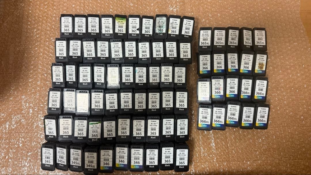 Canon 純正使用済みインクカートリッジ80個 純正 インクカートリッジ キヤノン XKI-N21/N20 Canon キヤノン純正