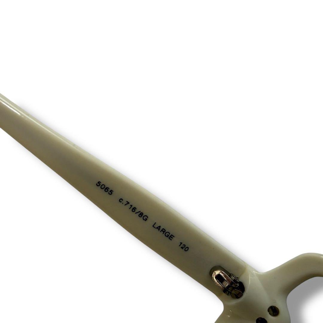 箱付き シャネル 1762 ココマーク サングラス 白 イタリア製