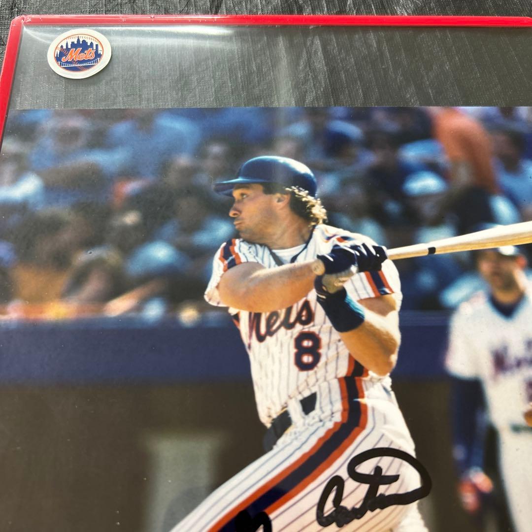 MLB ゲーリーカーター 直筆サイン入りフォト ニューヨークメッツ