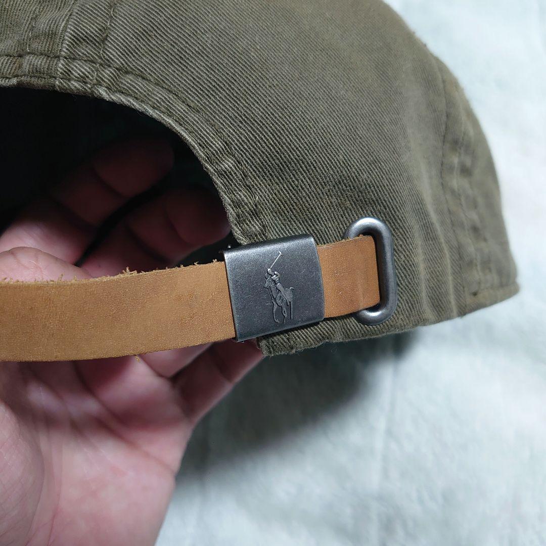 ポロラルフローレン キャップ NY ロゴ コットンツイル カーキ