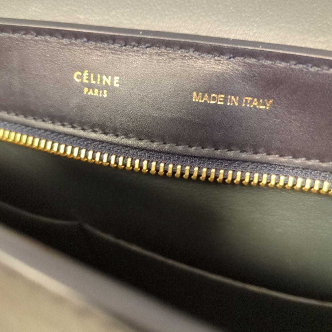 ✨美品✨セリーヌトラペラーズレザースエード2wayバッグ BLACK