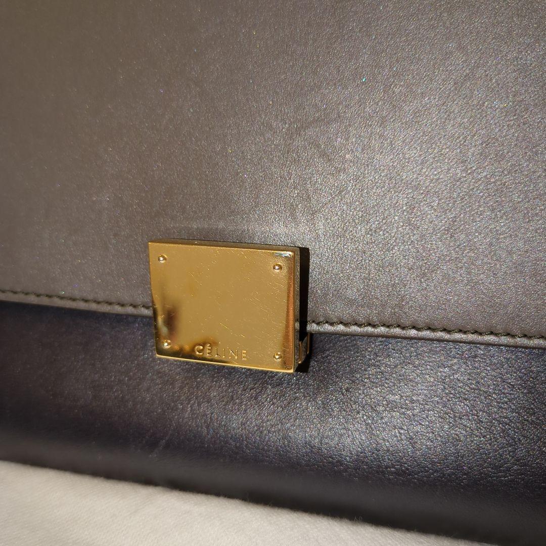 ✨美品✨セリーヌトラペラーズレザースエード2wayバッグ BLACK