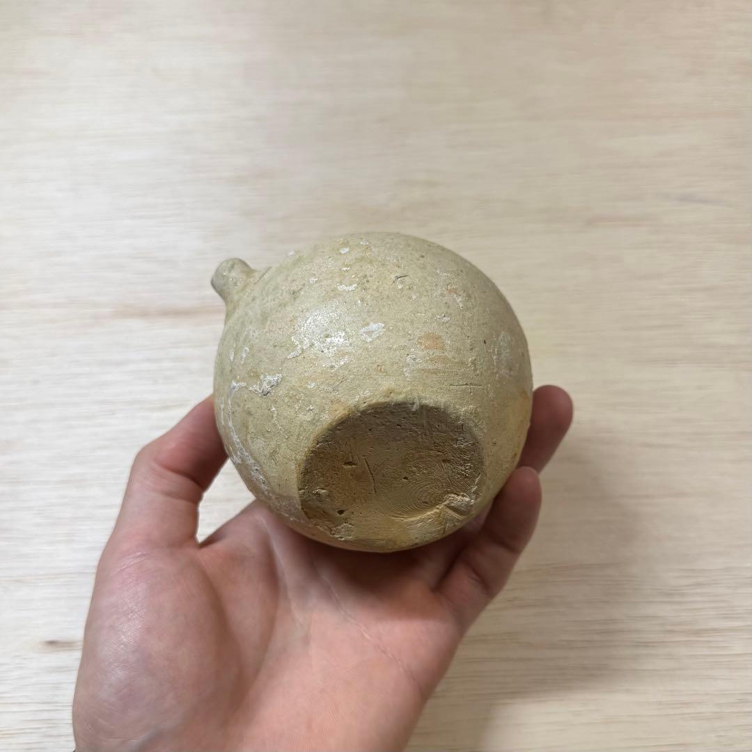 古瀬戸 灰釉 水滴 室町時代 発掘品 陶片 古美術 骨董 民藝