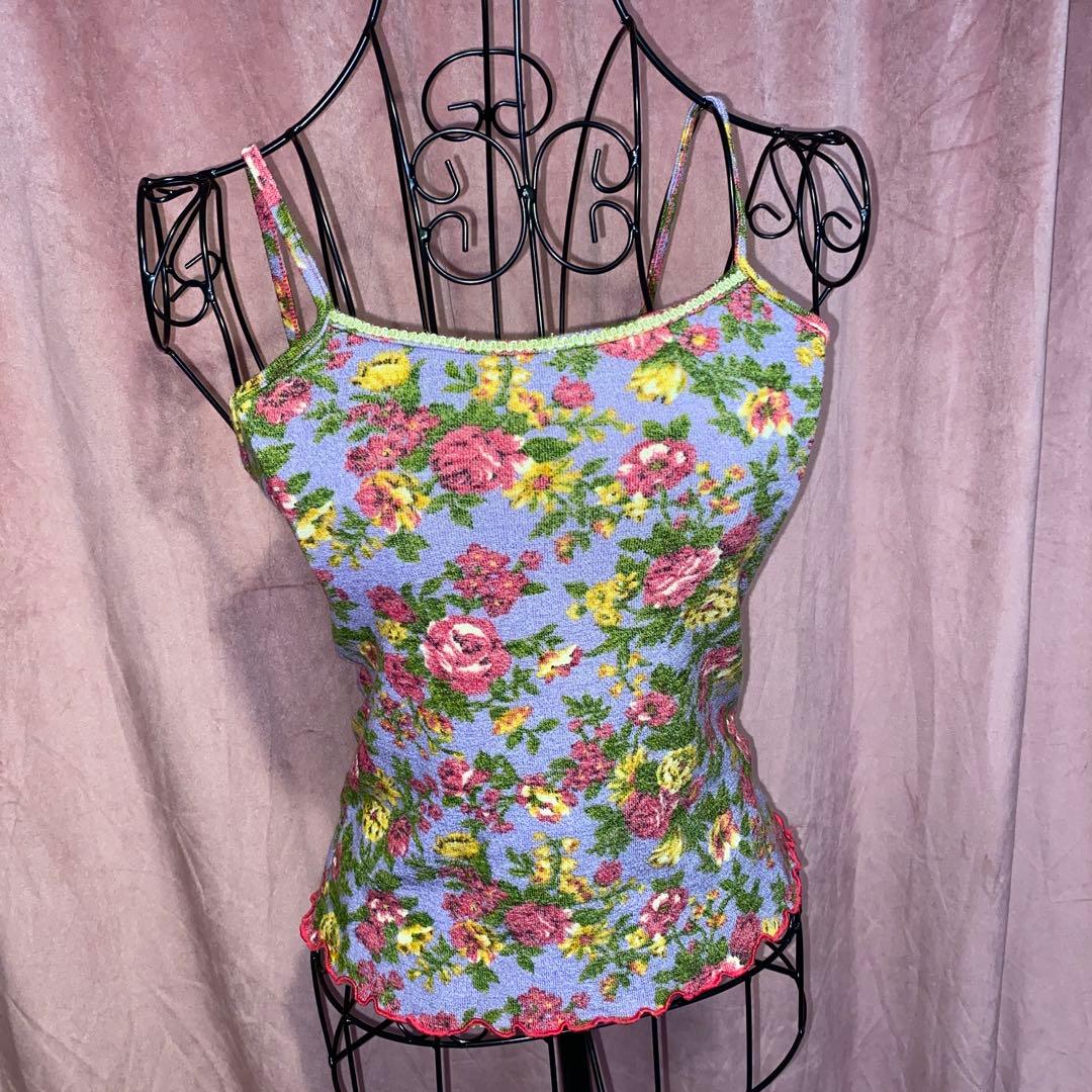 アンティーク 花柄 キャミソール 姫ギャル y2k - メルカリ