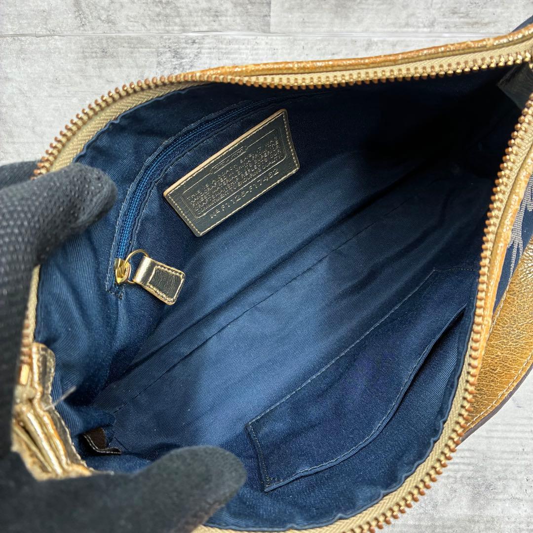 ✨美品✨コーチ ポピー ショルダーバッグ 2way ハート スクリプトロゴ