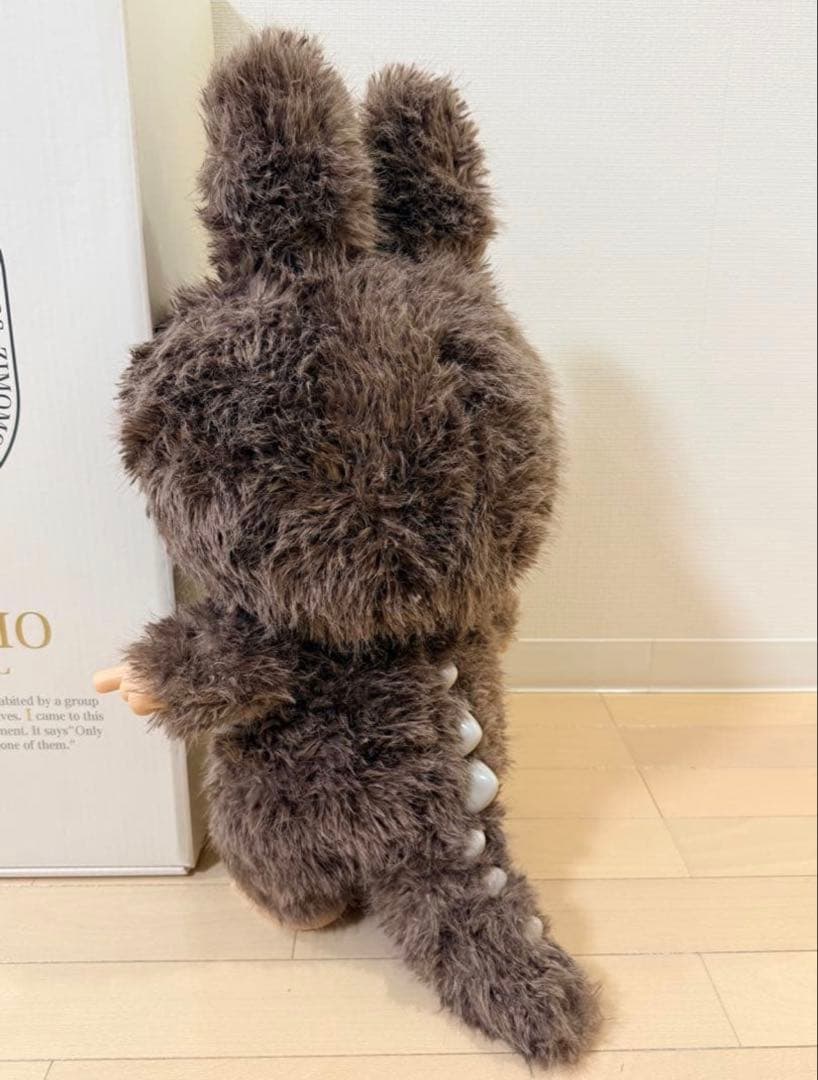 ZIMOMO 特大 58cm ジモモ 茶色 美品 ラブブ - メルカリ