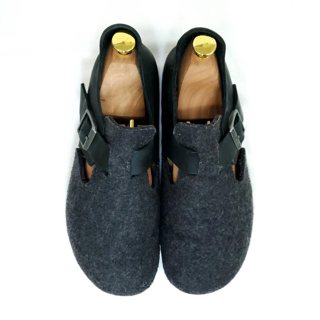 ビルケンシュトック 美品 ロンドン ウール×フェルト レア 25cm - メルカリ