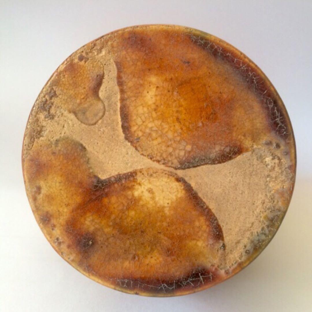 唐三彩 雙耳龍耳花瓶】 木箱付 遼三彩