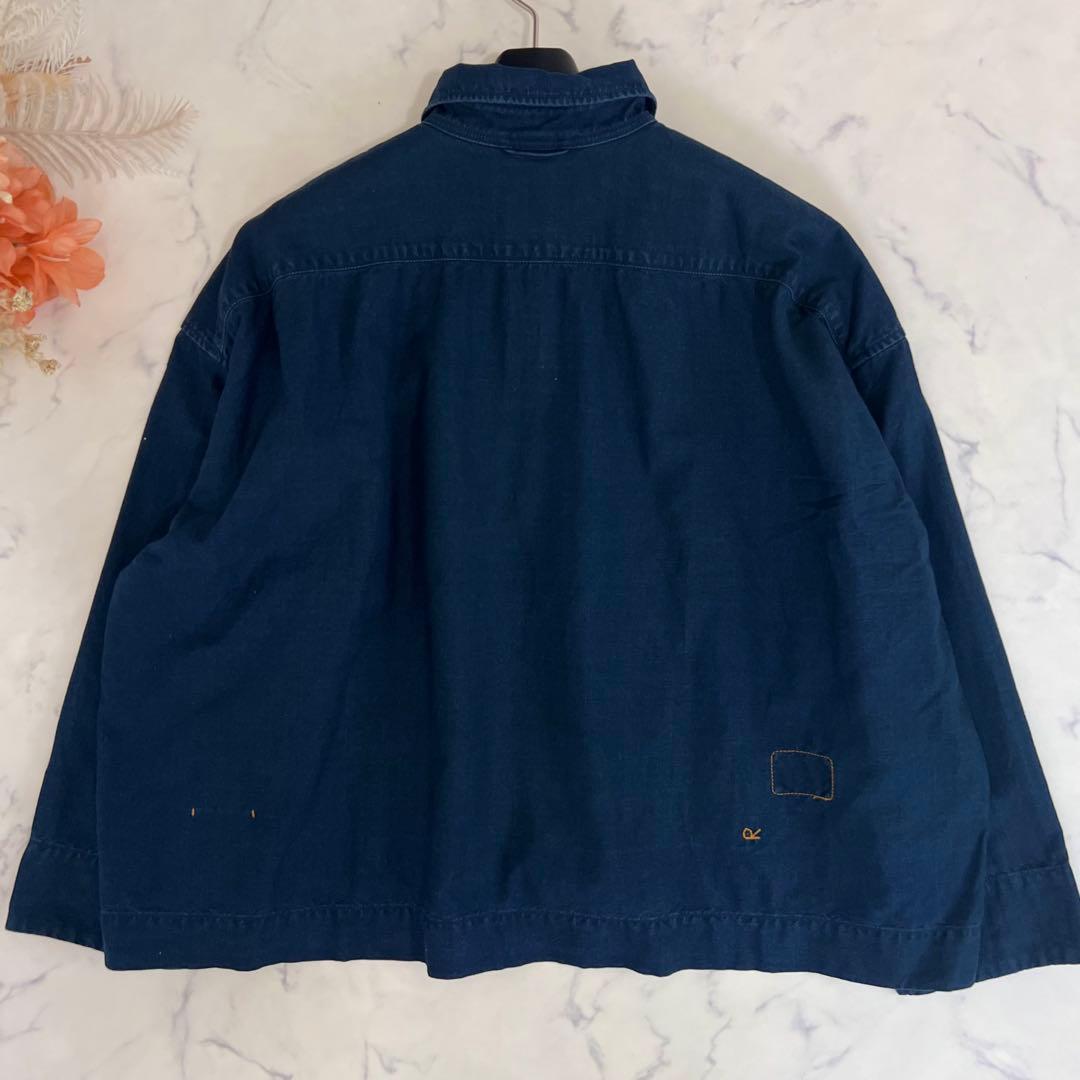 45R スーピマ オックス の Mシャツ インディゴ 焦 - メルカリ