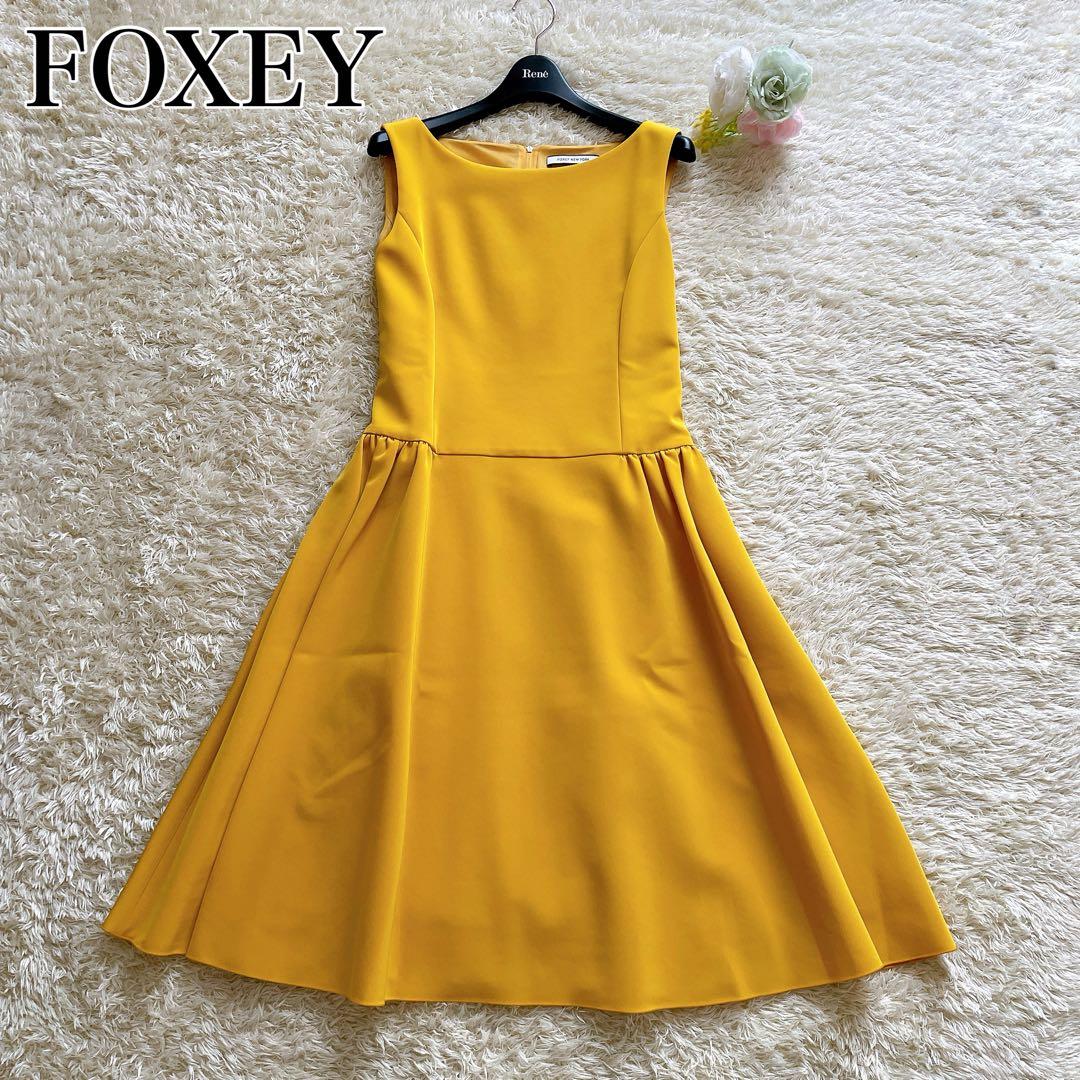 未使用級✨フォクシー タイムレスギャザー ワンピース サイズ40