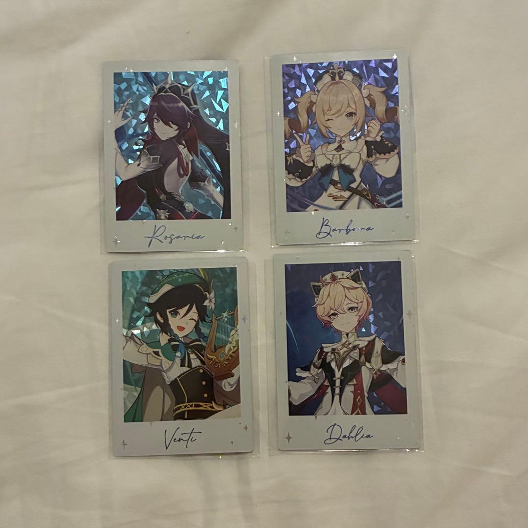 原神fes チェキ コレクタブルカード ロサリア バーバラ ウェンティ