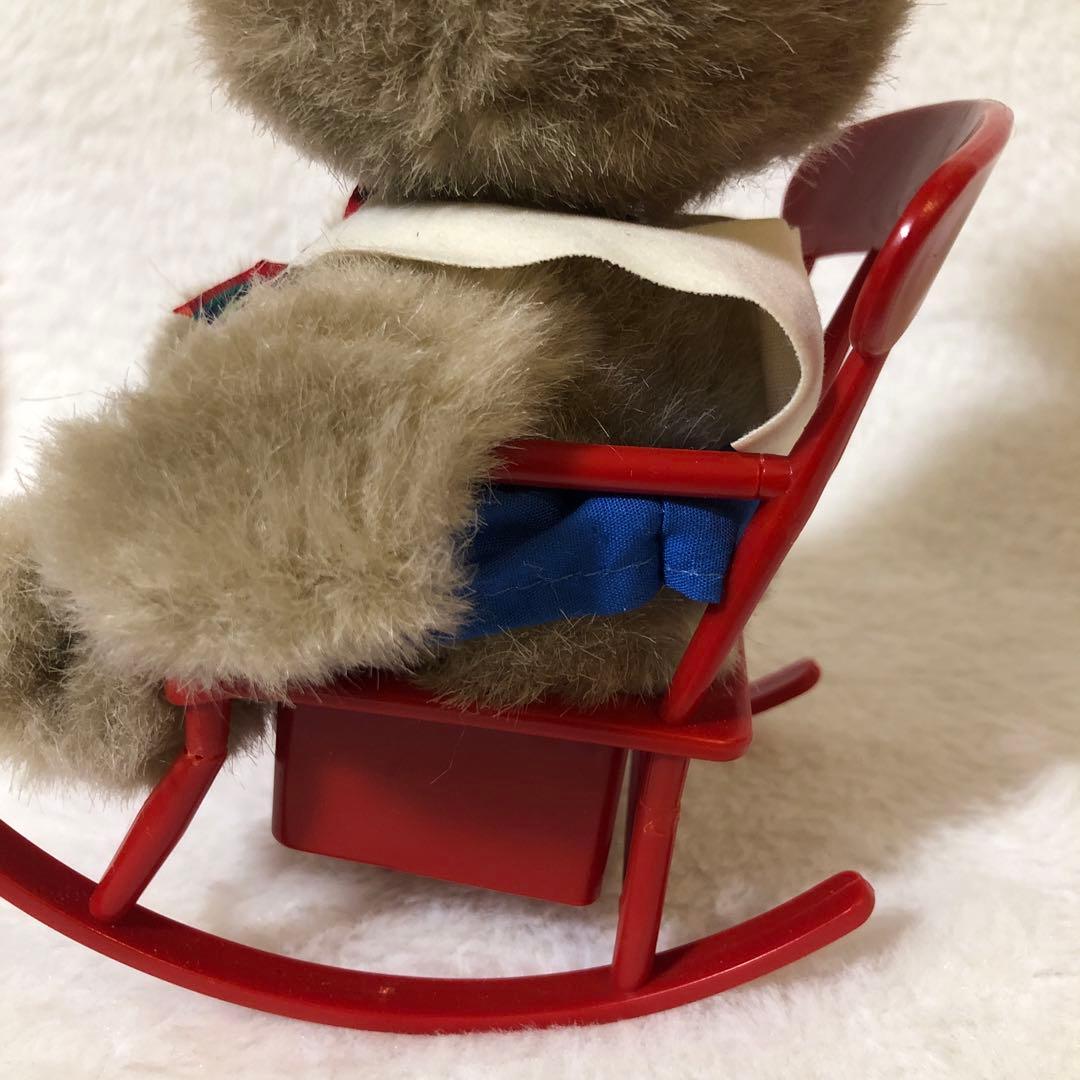 昭和レトロ【セキグチ】オルゴール 首振り うさぎ ぬいぐるみ ロッキン