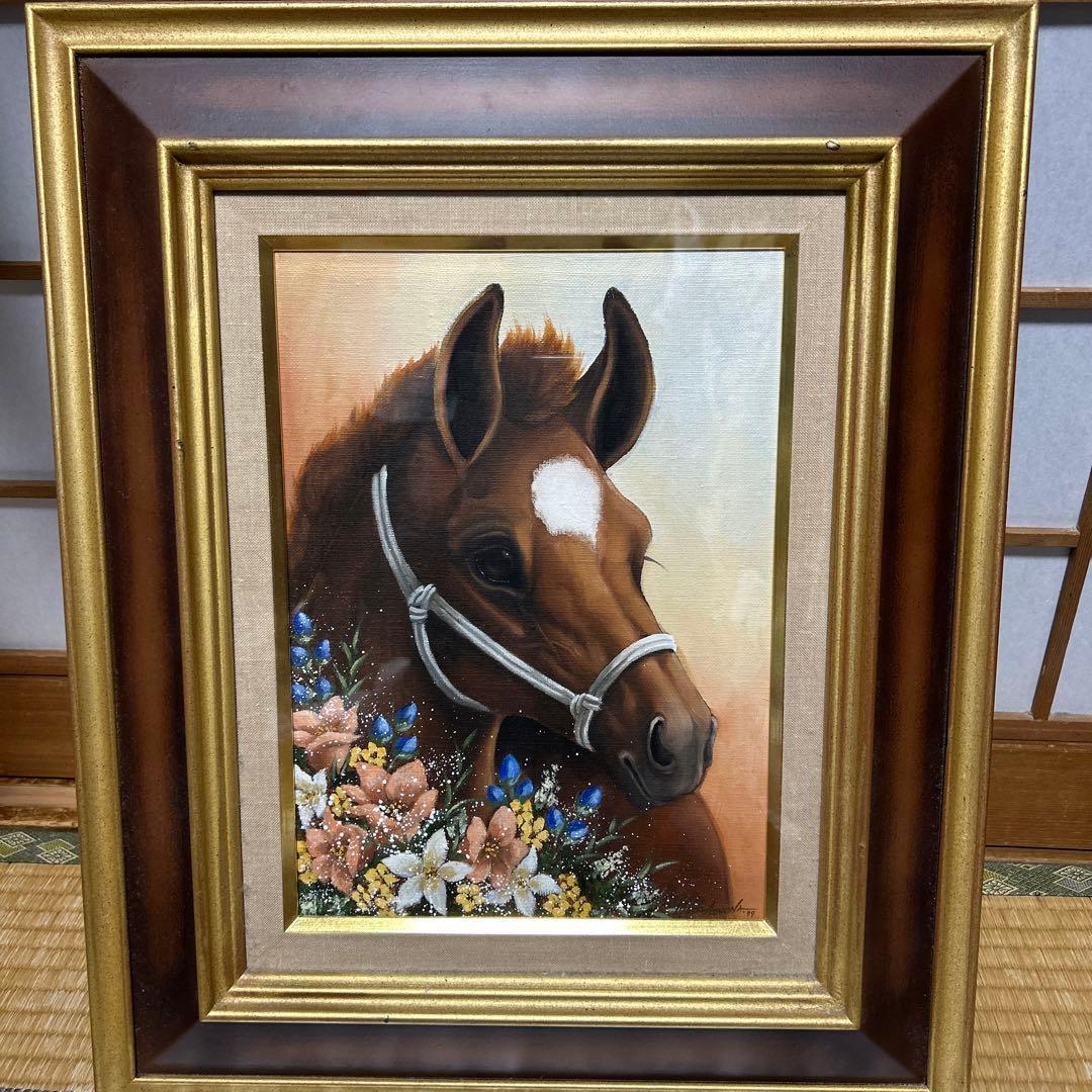 朝比奈マリア 馬の絵 絵画 アート - メルカリ