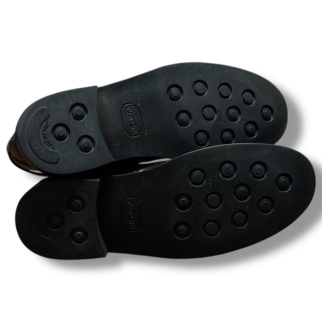 靴 GIORGIO ROMANO Strap Leather Boots 43