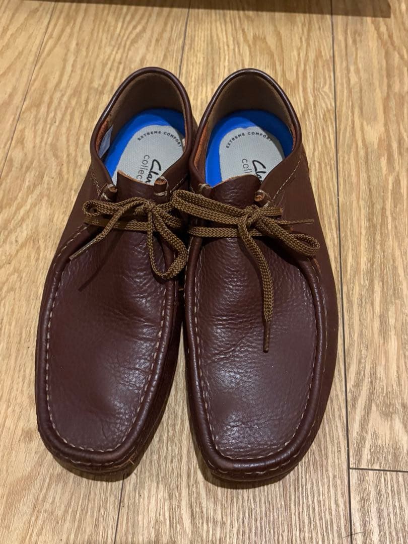 Clarks ブラウン （シボ皮） 未使用】CLARKS Walla Yukoner ワラビー シボ加工 ブラウン - メルカリ