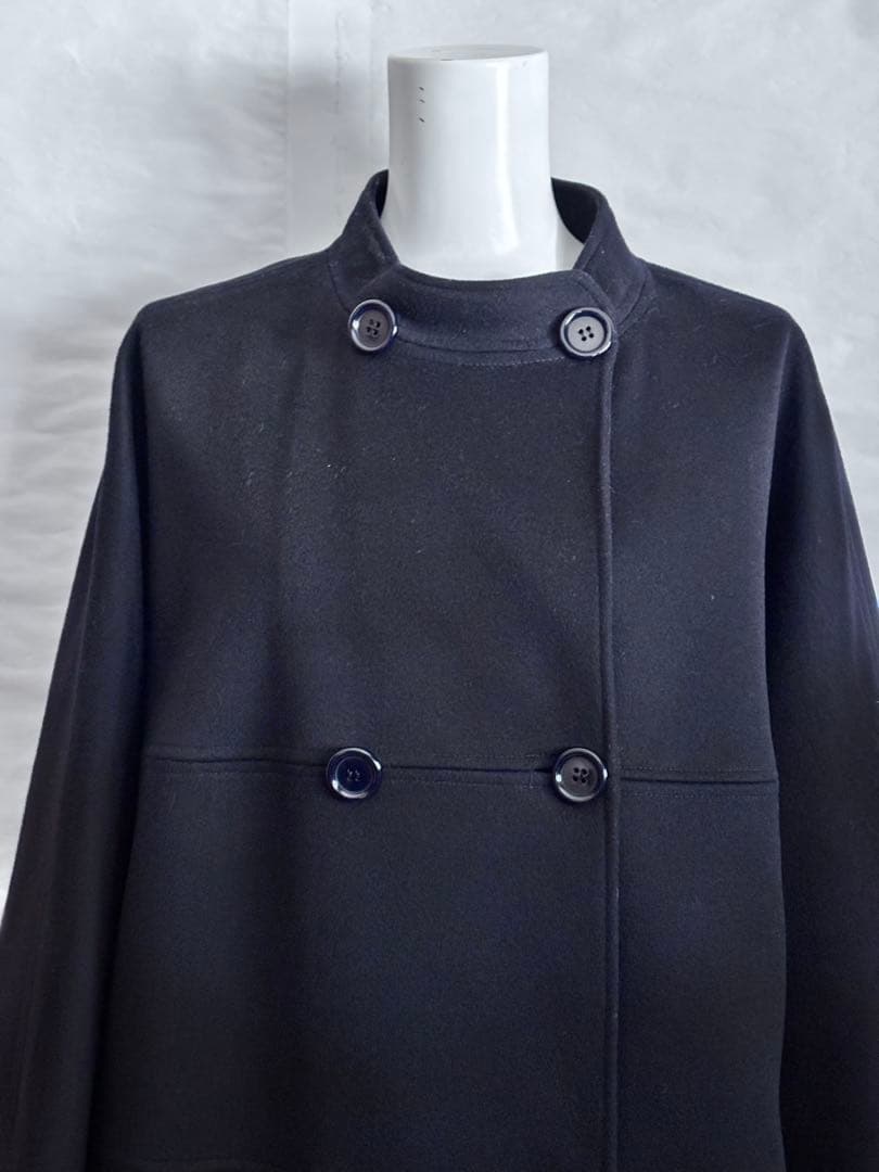 アスペジ ロロピアーナ ドルマンスリーブ ポンチョピーコート Aライン