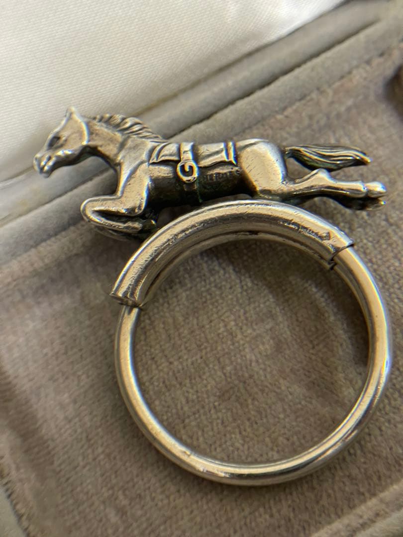 HERMES ホース シュヴァル キーリング シルバー 馬 Vintage - メルカリ