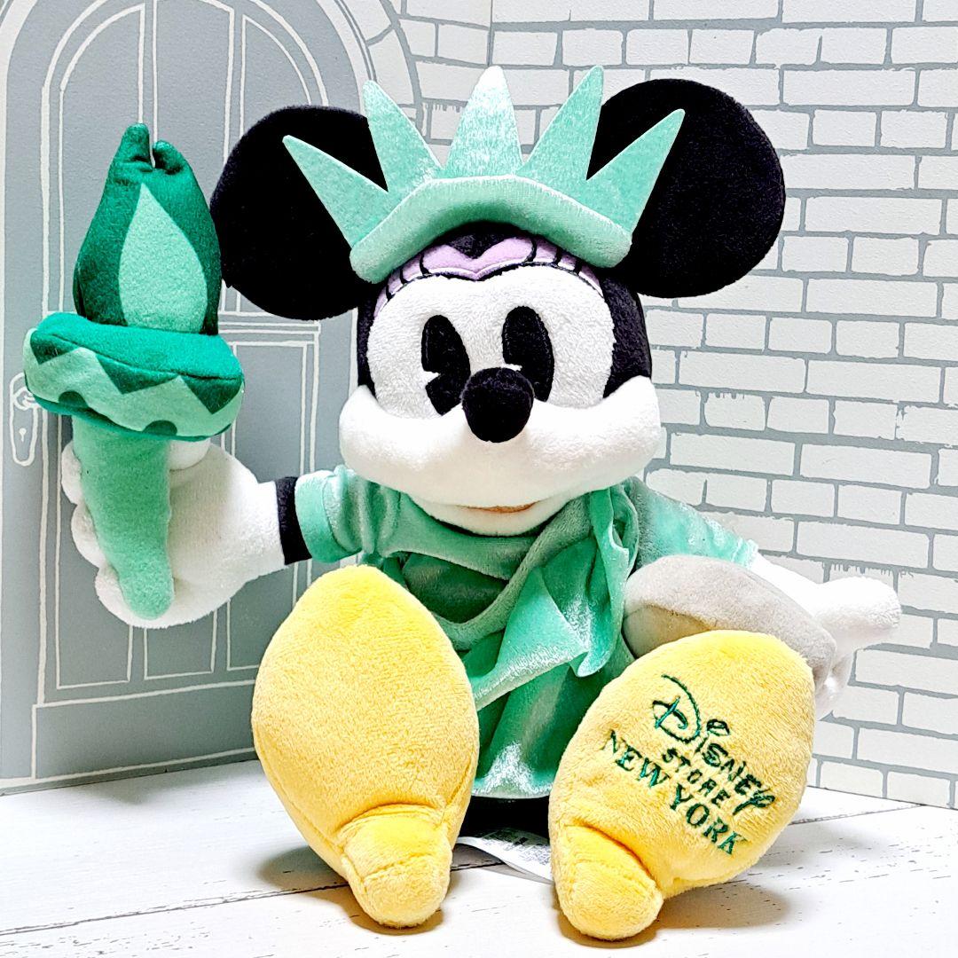 ミニーマウス ぬいぐるみ 自由の女神像 アメリカ ニューヨーク