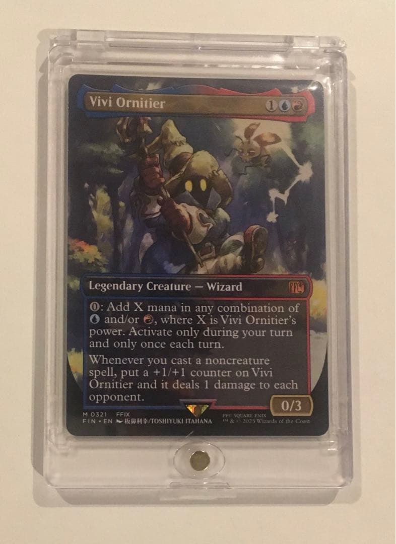 MTG 迷える黒魔道士、ビビ/Vivi Ornitier ボーダーレス 英語版 迷える黒魔道士、ビビ/Vivi Ornitier《英語》【FIN】